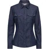 ONLY Chemisier 'ONLOlivia' bleu denim