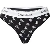 Calvin Klein Underwear String noir / blanc