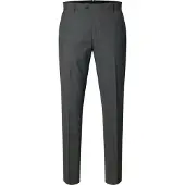 Selected Pantalon à plis 'SLH-THEO' gris foncé