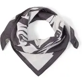 JOOP! Écharpe 'Bandana' bleu foncé / blanc naturel