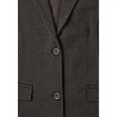 Street One Femmes, Veston, Blazer « QR Dessin Basic », Marron, (44)