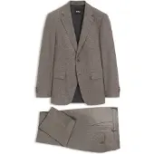 BOSS Costume Slim en laine vierge italienne à motif