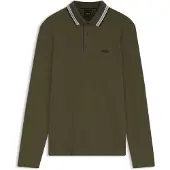 BOSS pour homme. 50536609 Polo Plisy manches longues vert (XXL), Casuel, Coton, Manche longue