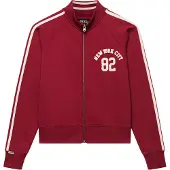 Superdry Athletic Applique Track Top Full Zip Sweatshirt Rouge S Femme