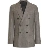 BOSS Veste Slim en laine vierge à carreaux
