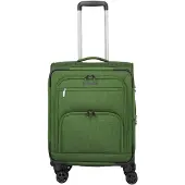 Travelite Valise à roulettes CUBIS 4w S, couleur verte