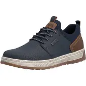 Rieker Chaussure à lacets bleu marine / marron