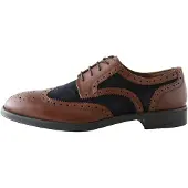 Next Chaussure à lacets bleu nuit / marron