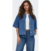 ONLY Chemisier 'ONLCleo' bleu denim