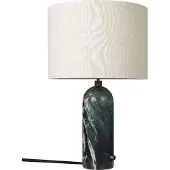 Gubi Gravity Lampe de Table Emerald marble | Canvas Shade | Large