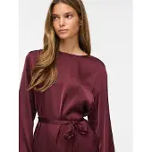 Vila Enna Ravenna Long Sleeve Short Dress Rouge 36 Femme