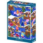 Bluebird Puzzle PIECES & PEACE Puzzle Marché de Noël 500 pièces