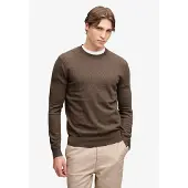 Superdry Homme Pull Essentiel Léger en Laine Mélangée Brown Taille: L