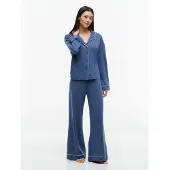 Tommy Hilfiger Uw0uw06690 Long Sleeve Pyjama Bleu M Femme