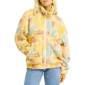 Billabong - Polaire à col montant demi-zippée - First Light White Cap pour Femme - Taille M - Beige
