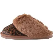Next Pantoufle marron / brocart / noir