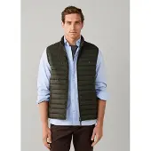 Hackett London pour homme. HM4000197 Gilet Ultra vert foncé (XL), Casuel, Polyester