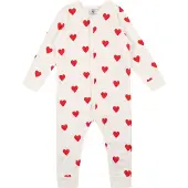 Petit Bateau Ensemble 'Dors' rouge / blanc naturel