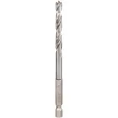 Bosch Powertools M?che ? bois h?lico?dale, queue six pans 1/4"