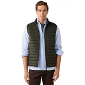 Hackett London pour homme. HM4000197 Gilet Ultra vert foncé (M), Casuel, Polyester