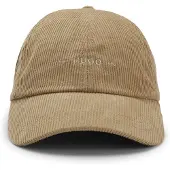 HUGO Casquette en doux velours de coton côtelé à logo brodé