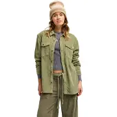 Roxy - Chemise en velours côtelé - Let It Go Cord Shirt Oil Green pour Femme en Coton - Taille M - Kaki