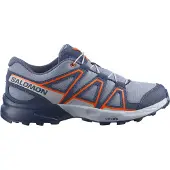 Salomon - Chaussures outdoor polyvalentes - Speedcross J Tradewinds/Spellbound - Taille Enfant 34 - Gris
