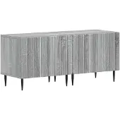 vidaXL : Meuble TV Sonoma, gris, en panneaux de particules