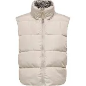 ONLY Gilet 'ONLNEWTAMMY' beige / taupe / noir