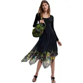 Desigual Robe 'VEST_ALBA_LACROIX 26WWVK10' noir