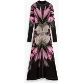 Desigual Robe rouge rubis / noir
