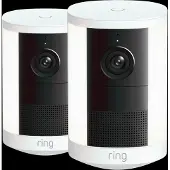 Ring Spotlight Cam 2e Génération Batterie Blanc Lot de 2