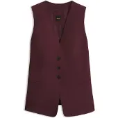 BOSS Gilet en crêpe stretch