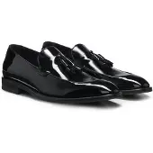 BOSS Mocassins à glands en similicuir verni