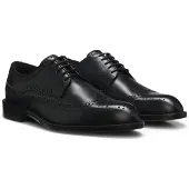 BOSS Chaussures derby en cuir intemporelles à surpiqûres richelieu