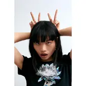 Desigual T-shirt noir / blanc