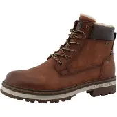 Mustang Bottines à lacets cognac