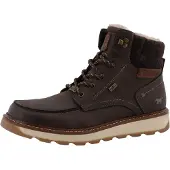 Mustang Bottines à lacets brun foncé / marron chiné