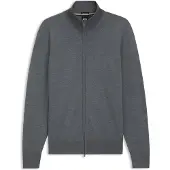 BOSS Pull zippé en laine mérinos