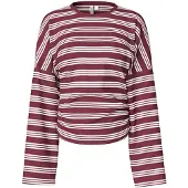 Pieces T-shirt 'PCAlli' rouge carmin / blanc