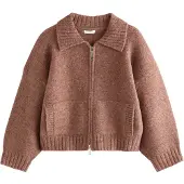 Next Cardigan marron chiné