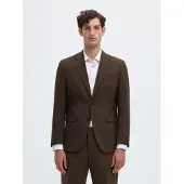 Selected Coupe Droite Blazer Homme Marron 48