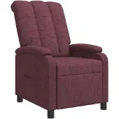 vidaXL Fauteuil , couleur lilas, revêtement en tissu