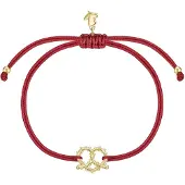 Glanzstücke Bracelet jaune d'or / rouge