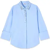 Oltre Chemisier bleu