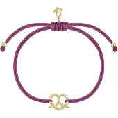 Glanzstücke Bracelet jaune d'or / violet