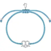 Glanzstücke Bracelet bleu / argent