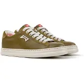 Camper pour femme. K201855-014 Baskets en cuir Runner Four vert (39), Plat, Lacets, Casuel