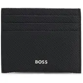 BOSS Porte-cartes en cuir recyclé à monogramme