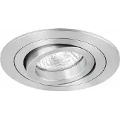 Lytra Rota Round Spot encastré rond Brushed Aluminium